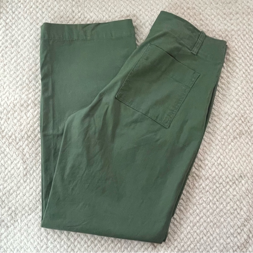 NWOT| A New Day| Green Wide Leg Pants Elastic Waist Women’s Size 8